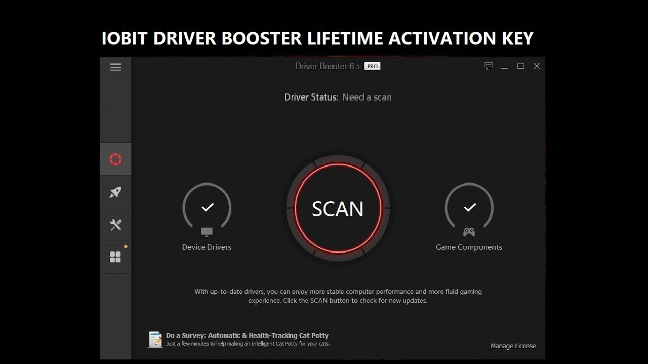 iobit driver booster crack download Crack Key For U